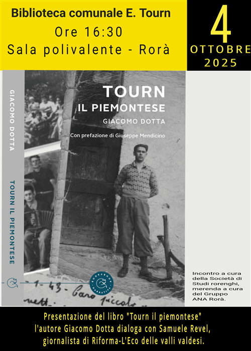 Presentazione libro "Tourn il Piemontese" di Giacomo Dotta